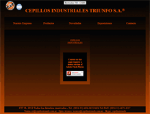 Tablet Screenshot of cepillostriunfo.com.ar